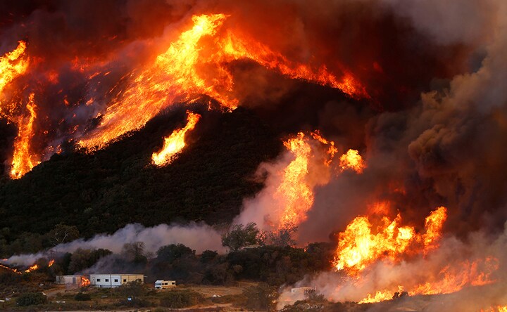 'Blue Cut Fire' in Southern California rages unchecked after evacuations
