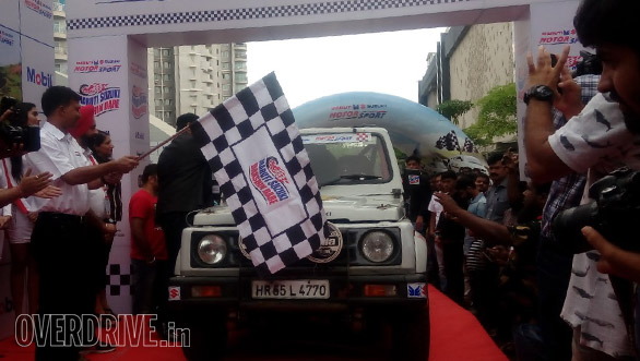 2016 Maruti Suzuki Dakshin Dare flagged off from Bengaluru 2016 Maruti Suzuki Dakshin Dare flagged off from Bengaluru