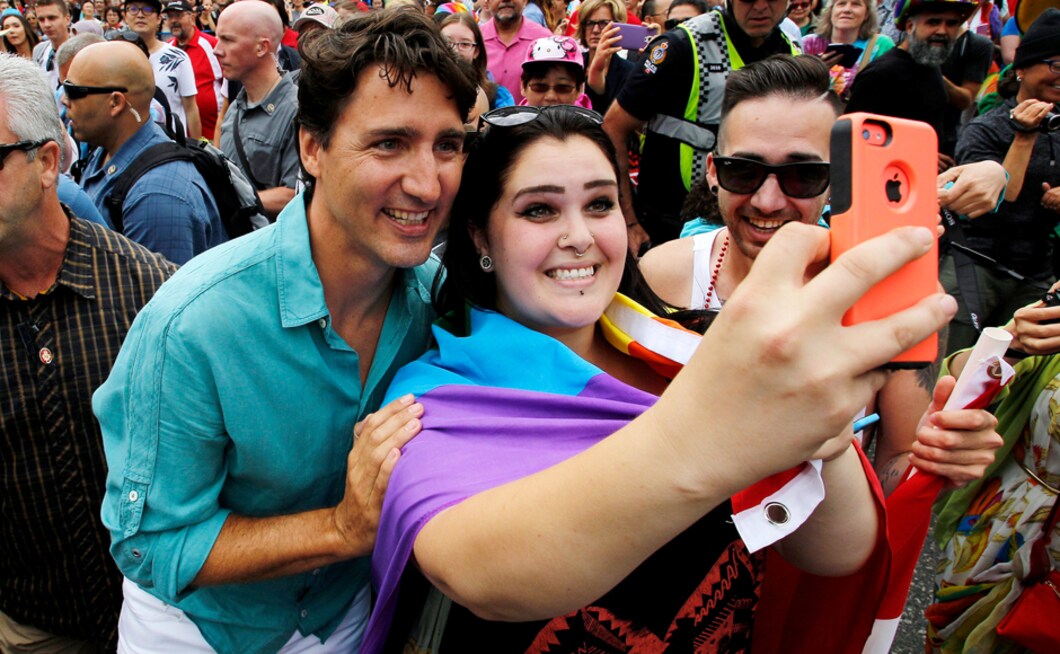 Canada's PM Justin Trudeau leads Vancouver Pride Parade