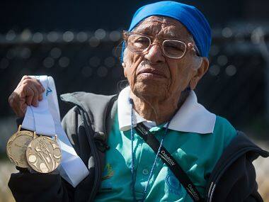 India's 100-year old Man Kaur wins 3 gold medals at American Masters Games