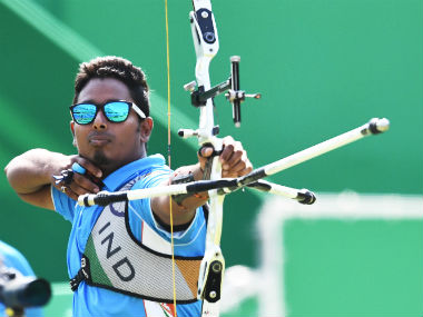 Rio Olympics 2016 Archery: Atanu Das holds nerves to enter pre-quarterfinals Rio Olympics 2016 Archery: Atanu Das holds nerves to enter pre-quarterfinals