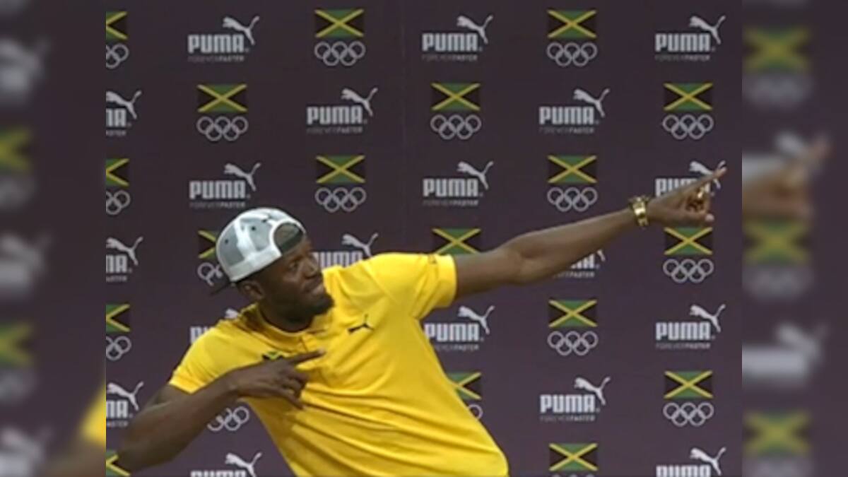 Watch Usain Bolt warms up for Rio Olympics with a dance and a joke