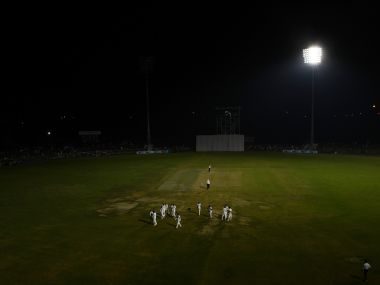 India's pink ball debut marred as floodlight malfunction interrupts Duleep Trophy opener India's pink ball debut marred as floodlight malfunction interrupts Duleep Trophy opener