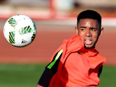 Gabriel Jesus has been loaned back to his parent club till January. AFP