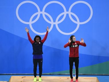 Rio Olympics 2016: Simone Manuel, Penny Oleksiak share 100m freestyle gold in dead heat Rio Olympics 2016: Simone Manuel, Penny Oleksiak share 100m freestyle gold in dead heat