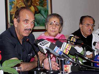 File photo of Congress leader Ghulam Nabi Azad. PTI