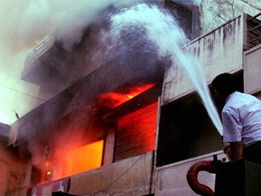 A major fire broke out in Gurgaon on Tuesday. PTi