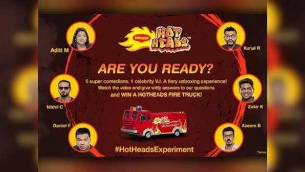 Five super comedians! One celebrity VJ! A Fiery HOTHEADS experiment!