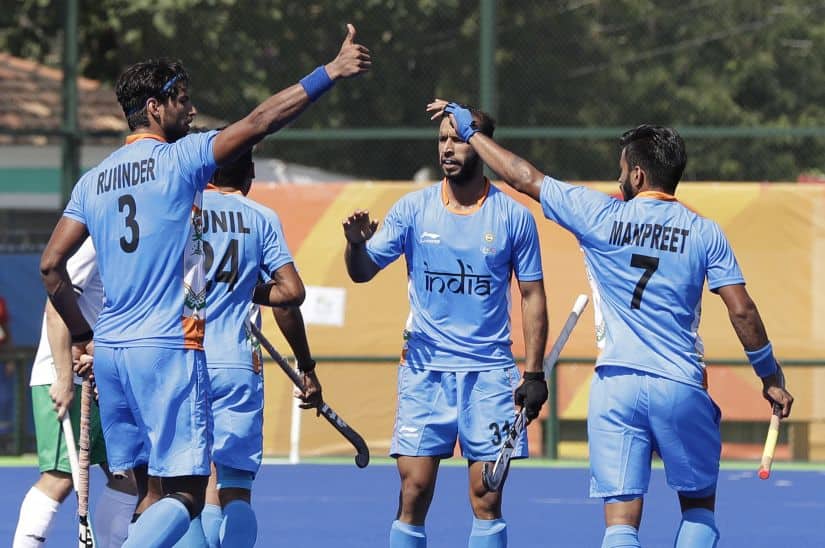 The Indian hockey team. AP 