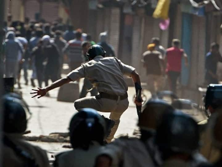 Kashmir continues to be in grip of violence after ATM guard is found filled with 300 pellets