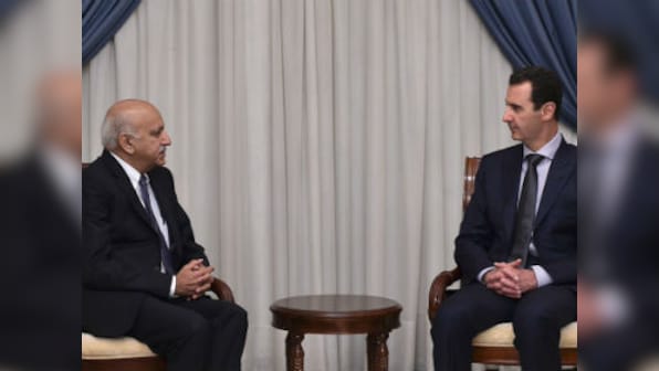 MJ Akbar calls on President Assad: Here's a look into India's 'objective position' on Syrian conflict