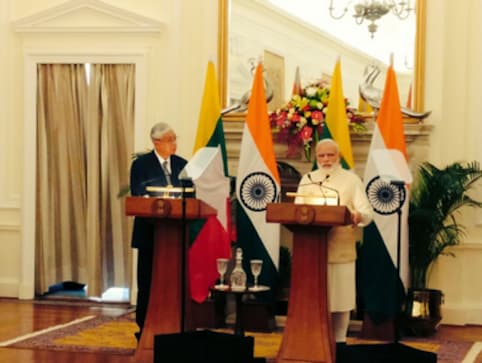Myanmar President Htin Kyaw in India: Two neighbours ink four key pacts Myanmar President Htin Kyaw in India: Two neighbours ink four key pacts