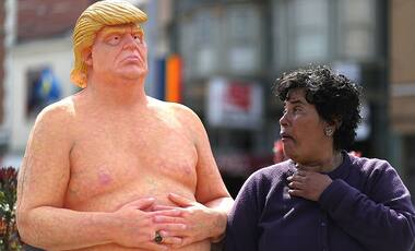 Naked Donald Trump statues across US and the motive behind putting them up