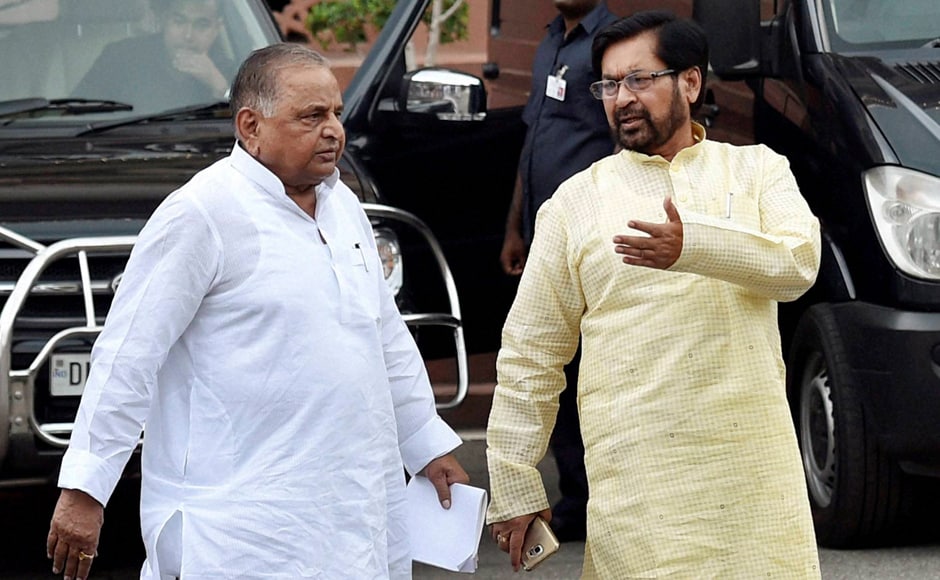 Samajwadi Party chief Mulayam Singh Yadav (left) after the all-party meet. The SP had said in the Parliament that Pakistan was behind the Kashmir unrest. PTI Samajwadi Party chief Mulayam Singh Yadav (left) after the all-party meet. The SP had said in the Parliament that Pakistan was behind the Kashmir unrest. PTI