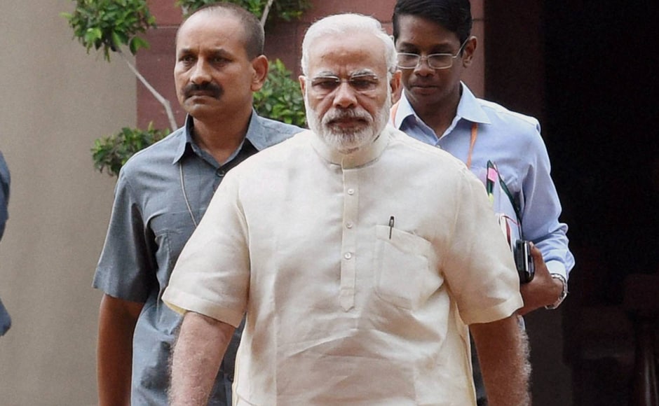 Prime Minister Narendra Modi leaves after the all-party meet. All major political parties had met in a four-hour-long session soon after the conclusion of Monsoon Session in Delhi to discuss the ongoing Kashmir crisis. PTI Prime Minister Narendra Modi leaves after the all-party meet. All major political parties had met in a four-hour-long session soon after the conclusion of Monsoon Session in Delhi to discuss the ongoing Kashmir crisis. PTI