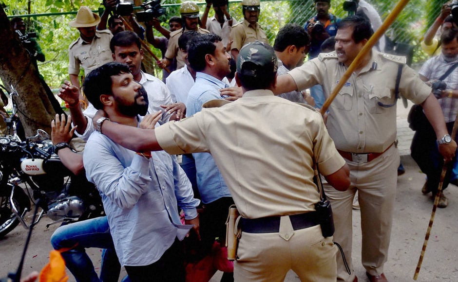 The protesters alleged that the police under the DCP's leadership behaved in an The protesters alleged that the police under the DCP's leadership behaved in an