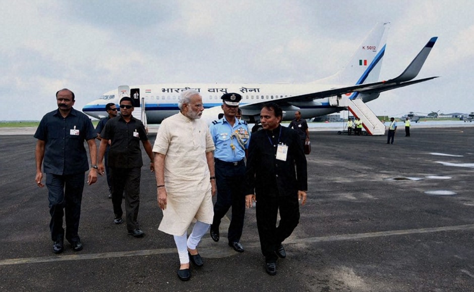 Prime Minister Narendra Modi reached Jamnagar on Tuesday to launch the SAUNI Yojna irrigation scheme, a project he had initiated in 2012 as the Gujarat Chief Minister. PTI Prime Minister Narendra Modi reached Jamnagar on Tuesday to launch the SAUNI Yojna irrigation scheme, a project he had initiated in 2012 as the Gujarat Chief Minister. PTI