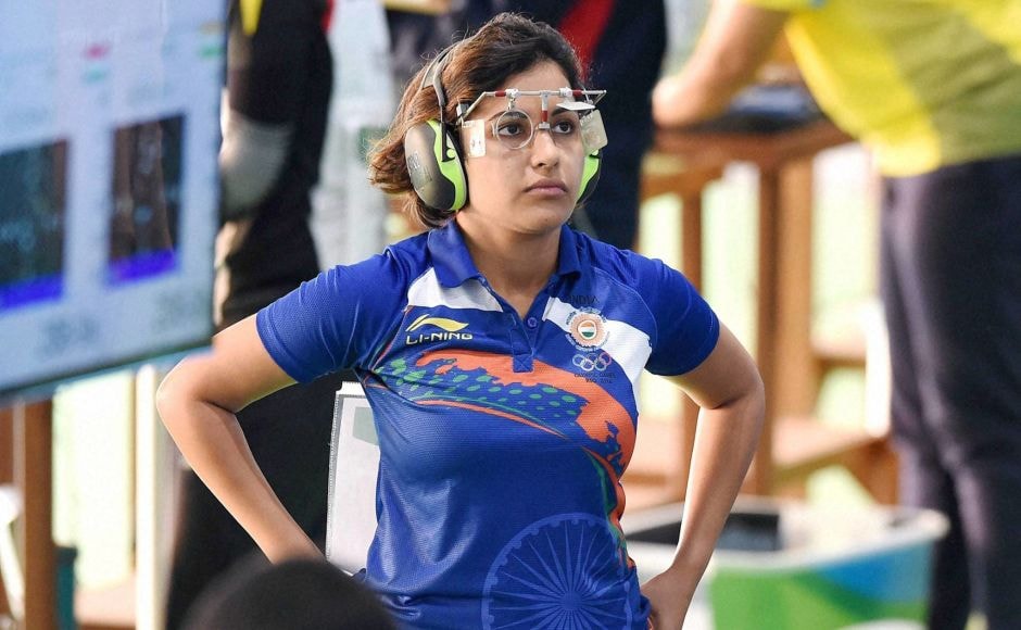 Rio de Janeiro: India's shooter Heena Sidhu during the qualifying round of 50M Pistol event at the Summer Olympic 2016 at Rio de Janeiro, Brazil on Tuesday. PTI Photo by Atul Yadav (PTI8_9_2016_000323B)