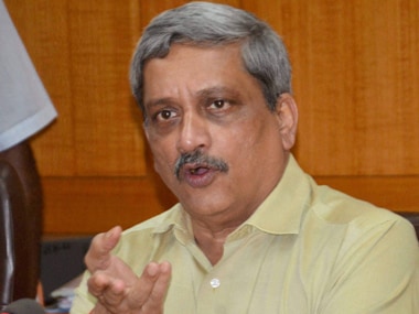 Union Defence Minister Manohar Parrikar. PTI