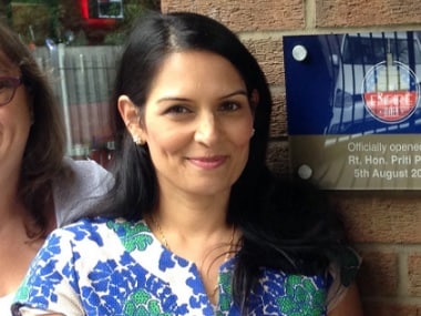 File image of Priti Patel. Twitter @patel4witham