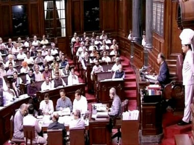 A file image of proceedings being conducted in Rajya Sabha. PTI