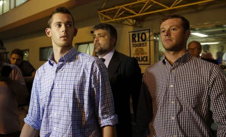 Rio Olympics 2016: US authorities apologise as swimmers leave Brazil after admitting to inventing 'mugging'