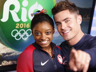 Simone Biles finally met her longtime celebrity crush Zac Efron, and boy, was she excited! Simone Biles finally met her longtime celebrity crush Zac Efron, and boy, was she excited!