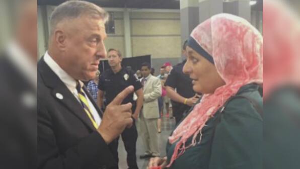 Hijab-clad Muslim woman evicted from Trump rally, again