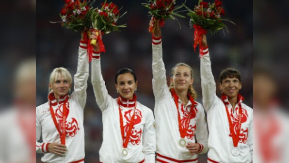 Russia stripped of Beijing Games silver in women's 4x400 relay over doping offence