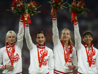 Russia stripped of Beijing Games silver in women's 4x400 relay over doping offence Russia stripped of Beijing Games silver in women's 4x400 relay over doping offence
