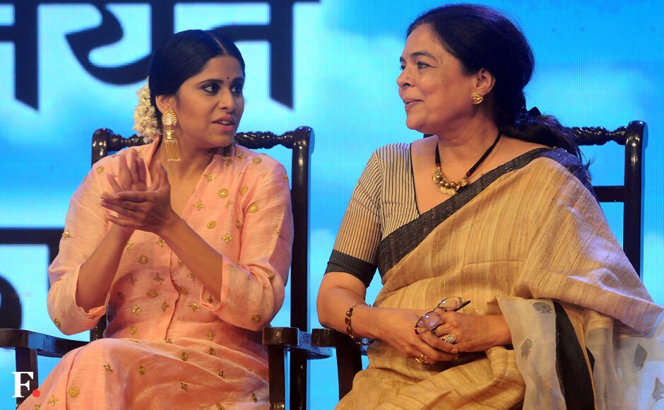 The event was a star studded affair. Sai Tamhankar and Reema Lagoo were there to show their support. Sachin Gokhale/Firstpost The event was a star studded affair. Sai Tamhankar and Reema Lagoo were there to show their support. Sachin Gokhale/Firstpost