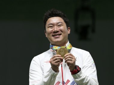 Rio Olympics 2016: South Korea's Jin Jong-Oh makes history with third straight gold in 50m pistol Rio Olympics 2016: South Korea's Jin Jong-Oh makes history with third straight gold in 50m pistol