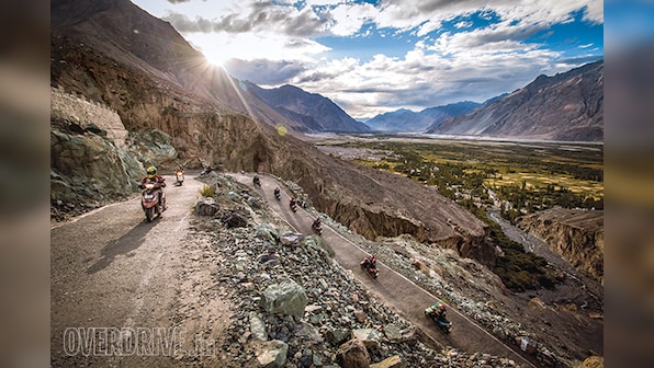 Eleven TVS Scooty Zest 110s conquer Khardung La