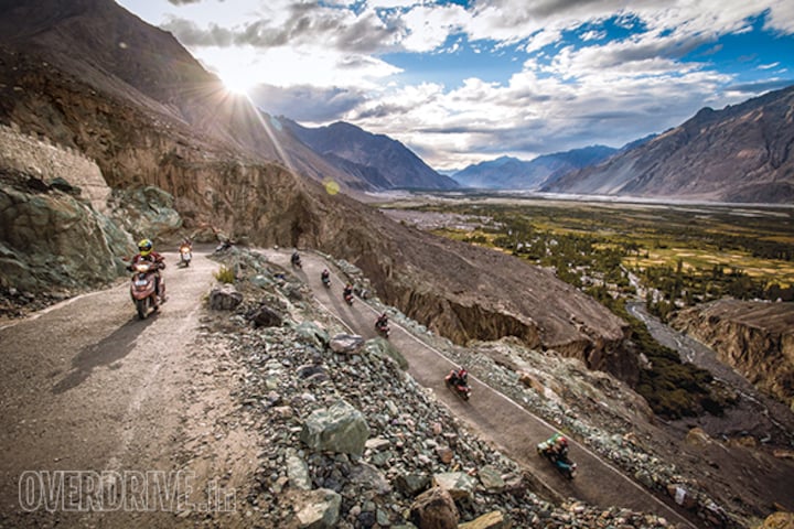 Eleven TVS Scooty Zest 110s conquer Khardung La