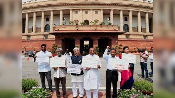 Special status for Andhra Pradesh: YSR Congress MPs continue protests in LS