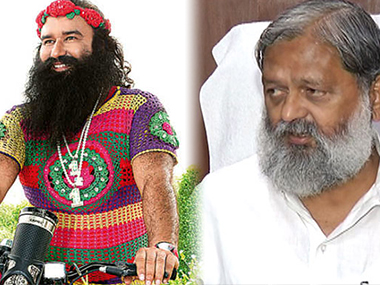 Haryana sports minister Anil Vij draws ire for donating Rs 50 lakh to Gurmeet Ram Rahim Singh Haryana sports minister Anil Vij draws ire for donating Rs 50 lakh to Gurmeet Ram Rahim Singh