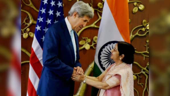 US with India on Pakistan-backed terror: John Kerry at press meet with Sushma Swaraj