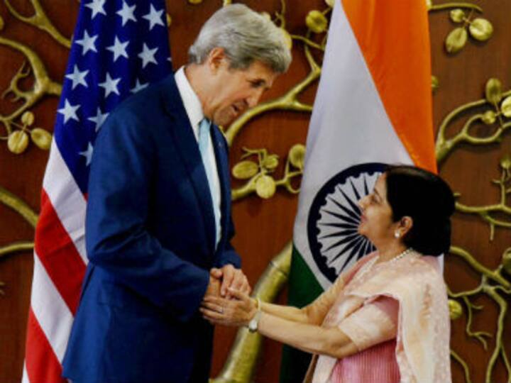 US with India on Pakistan-backed terror: John Kerry at press meet with Sushma Swaraj