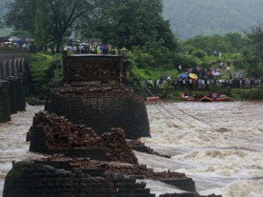 Search operations continue at the site of the collapse. AP