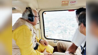 Manohar Lal Khattar conducts aerial survey of Gurgaon to take stock of waterlogging problem