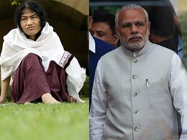 File images of Irom Sharmila and PM Narendra Modi. Reuters and PTI