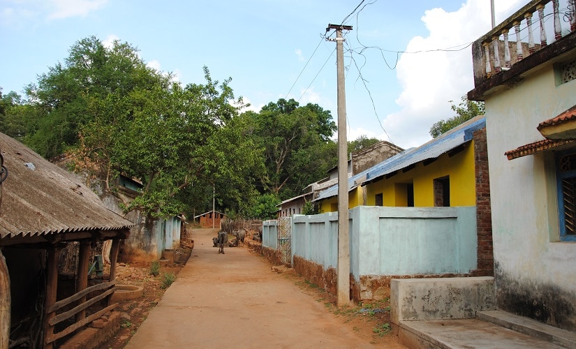The street in Brainguda Panchayat ward where the Pradhan brothers live. Firstpost/Rahul Pandita