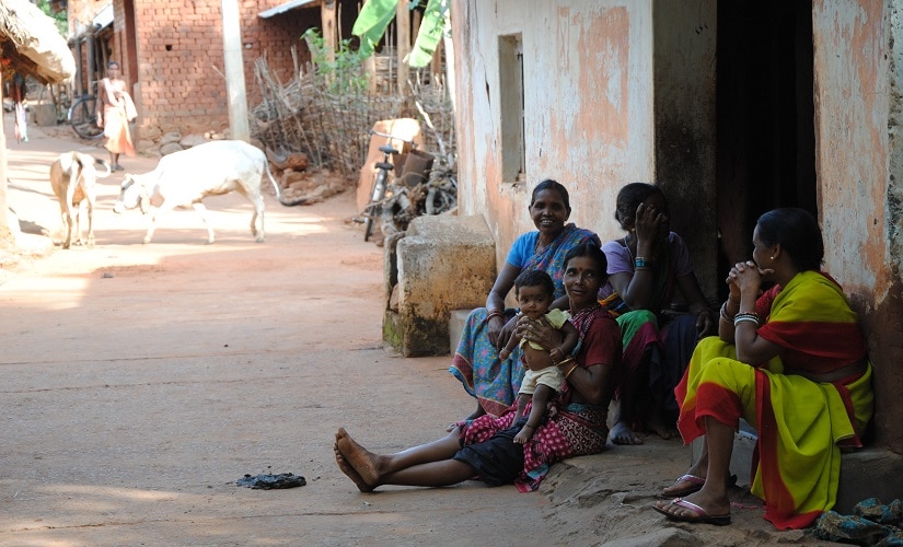 The entrance to Brainguda ward. Things are normal now, say local Hindu villagers. Firstpost/Rahul Pandita