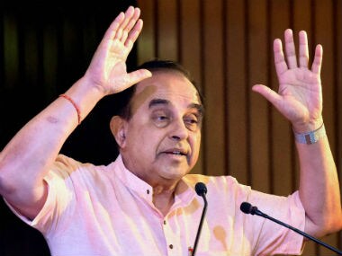 File image of Subramanian Swamy. PTI