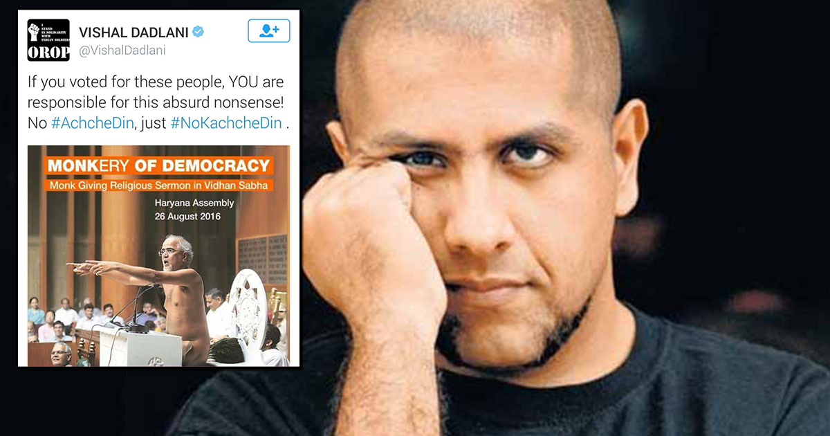 Vishal Dadlani booked for his sarcastic 'monkery' tweet on Jain guru Tarun Sagar Vishal Dadlani booked for his sarcastic 'monkery' tweet on Jain guru Tarun Sagar