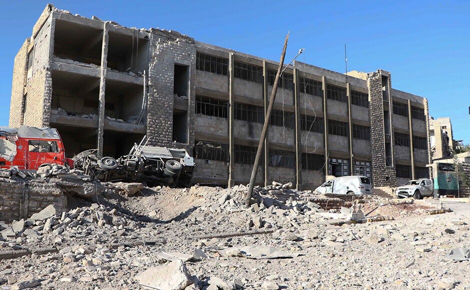 The intense campaign has made it even more deadly for the civil defense teams to move. For hours, the teams tried to save civilians buried under the rubble. The intense campaign has made it even more deadly for the civil defense teams to move. For hours, the teams tried to save civilians buried under the rubble.
