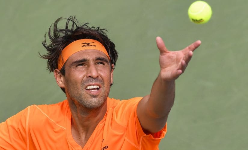 Marcos Baghdatis at the US Open. AFP
