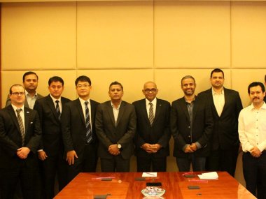 AIFF and AFC taskforce meeting in Goa. Image courtesy: Twitter/@IndianFootball