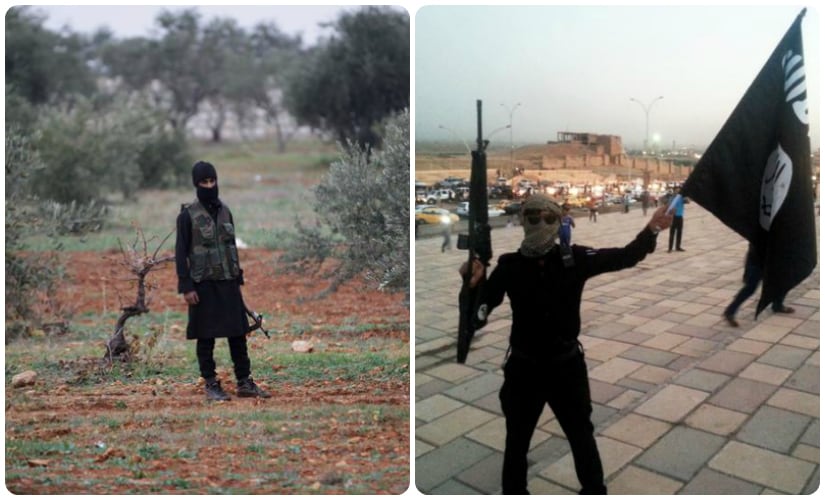 (L to R) Al Qaeda and Islamic State fighters. Reuters