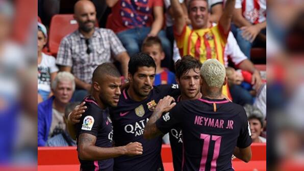 La Liga: Barcelona hammer Sporting Gijon 5-0; move one point of misfiring Real Madrid